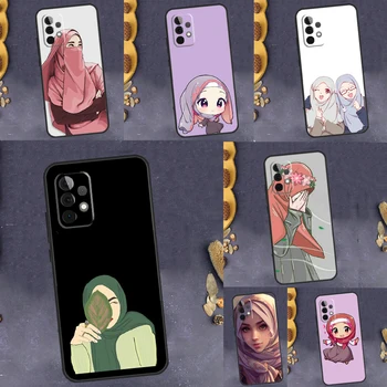 Мусульманский Арабский чехол в Хиджабе для Samsung Galaxy A34 A54 A14 A73 A53 A33 A13 A12 A32 A52 A72 A50 A70 A71 A51 Чехол