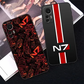 N7 Mass Effect Чехол Для Телефона Fundas Для Redmi Note 11S 12 12S 11 10 9S 8T 7 8 9 9T 10X A2 Pro Plus Черный Силиконовый Чехол