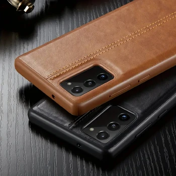 Тонкий Веганский кожаный чехол Роскошный классический чехол Совместим с Samsung Galaxy S9 S10S10E S10 Plus S20 Note 9 10 Plus case