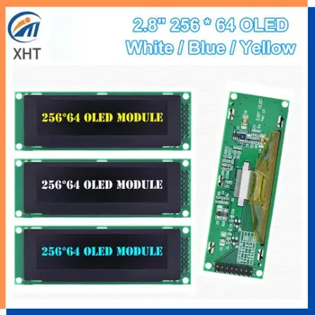 2,8-Дюймовый OLED-Дисплей 256*64 25664 Точек Графический ЖК-Модуль Экран Дисплея LCM Экран SSD1322 Поддержка Контроллера SPI Для Arduino