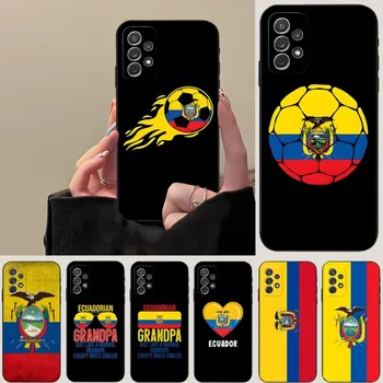 Чехол для телефона с Флагом Эквадора Samsung A53 A52 A51 A12 A50 A33 A13 A22 A31 A40 A03S A32 A21 A81 A42, Силиконовый Черный Чехол