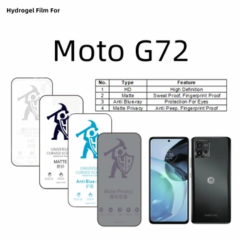 3шт HD Гидрогелевая Пленка Для Motorola Moto G72 Матовая Защитная Пленка Для Экрана Moto G72 Eye Care Blueray Anti Spy Матовая Защитная Пленка
