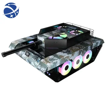 Высококачественный Алюминиевый Корпус компьютера YYHC Настольный RGB Охлаждающий Вентилятор Корпус Игрового Пк Atx Pc Case