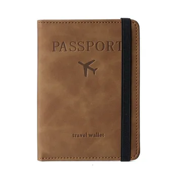 RFID-держатель для паспорта, чехол-бумажник для женщин и мужчин из искусственной кожи, держатель для SIM-карты, чехол для паспорта, предметы первой необходимости для семейного отдыха