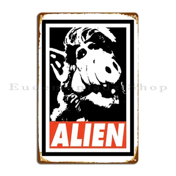 Alien Alf Металлическая табличка Плакат Ретро-декор стен паба Настроить жестяную вывеску клуба Плакат