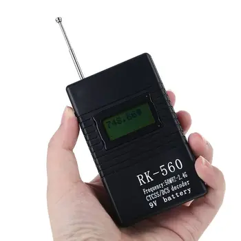 RK560 50 МГц-2,4 ГГц Частотомер Портативный Ручной Тестовый Измеритель Радио CTCSS/DCS Декодер для Двусторонней Радиосвязи Walkie Talkie