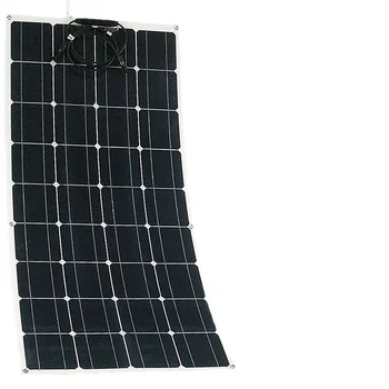 Домашняя солнечная система для кемпинга на открытом воздухе, электрогенератор, система зарядного устройства для автомобильного аккумулятора, комплект солнечных панелей 18 В в комплекте