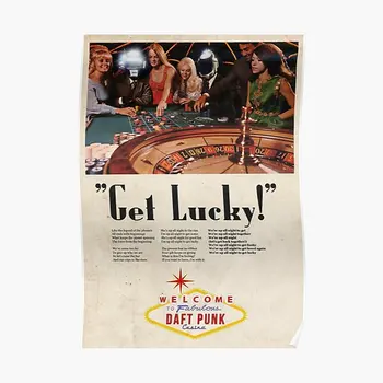 Печать плаката Lucky Daft Современный декор Настенная роспись комнаты Забавная Настенная домашняя Винтажная художественная картина Без рамки