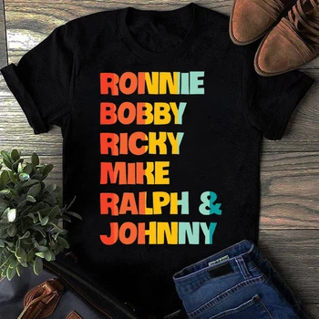 Футболки с Ронни Бобби, Рикки, Майком, Ральфом и Джонни, забавные хлопковые футболки с рисунком в стиле хип-хоп