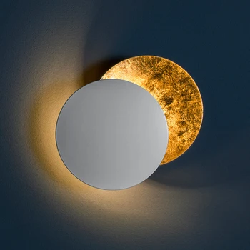 Итальянский веб-сайт о солнечном затмении, спальня с красной луной, прикроватный настенный светильник, зарядка от луны, без проводов