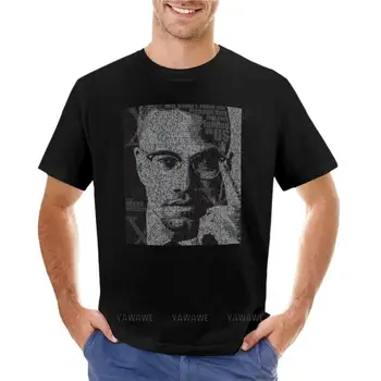 Футболка Malcolm X, милая одежда, футболка нового выпуска, спортивные рубашки, однотонные футболки, футболки для мужчин