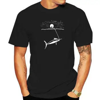 Старик и Морская рыбалка графическая забавная футболка мужская свободная хип-хоп уличная повседневная летняя футболка мужская одежда harajuku