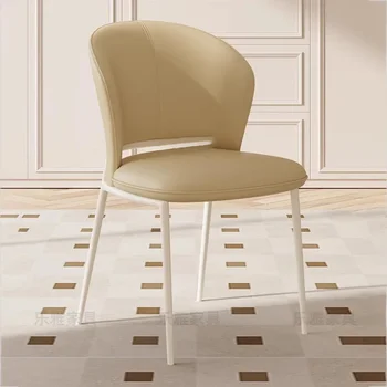 Классическое обеденное кресло для гостиной С подушкой, Удобное обеденное кресло Nordic Ergonomic Мебель Cadeiras De Jantar