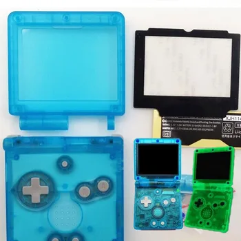 Светящийся в темноте прозрачный синий чехол в виде ракушки для Nintendo Game Boy Advance SP
