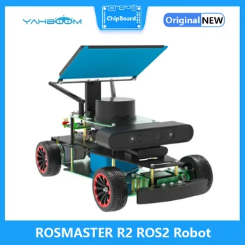 Робот ROSMASTER R2 ROS2 со структурой Аккермана для Jetson NANO 4GB /Orin NANO/Orin NX /RPi 4B (максимальная скорость: 1,8 м/с)
