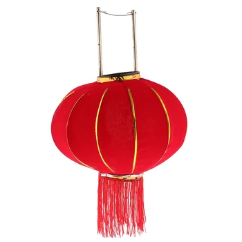 Китайские традиционные флокированные украшения для новогодних фонариков весеннего фестиваля