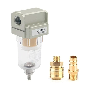 Регулятор фильтра сжатого воздуха 1/4 дюйма Водоотделитель для фильтра компрессора Новый