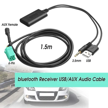 Для Renault 2005-2011 Радио Стерео Беспроводной приемник Bluetooth USB/AUX Кабель аудиомодуля адаптер кабеля AUX