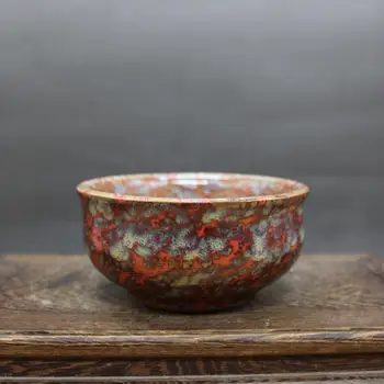 Китайский Фарфор с Необычной Глазурью Qing Kangxi Colored Design Bowl 4,33 дюйма