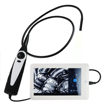 Портативный Бороскоп USB Видеоинспекционный эндоскоп 830 мм Гибкая трубка 7 мм Водонепроницаемая головка камеры с 7-дюймовым монитором Android
