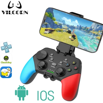 VILCORN Bluetooth-совместимый Геймпад для Мобильного телефона Android Игровой Контроллер для Minecraft Genshin Pubg PPSSPP