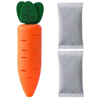 Коробка с дезодорантом для холодильника, поглотитель запаха в форме моркови, средство для устранения запаха в холодильнике и морозильной камере, средство для удаления запаха с активированным углем И