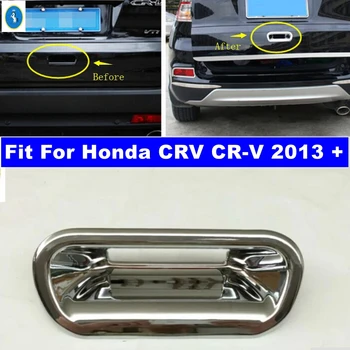 Отделка чаши ручки задней двери багажника автомобиля, отделка ABS, подходит для Honda CRV CR-V 2013 - 2016, внешние аксессуары в блестящем стиле