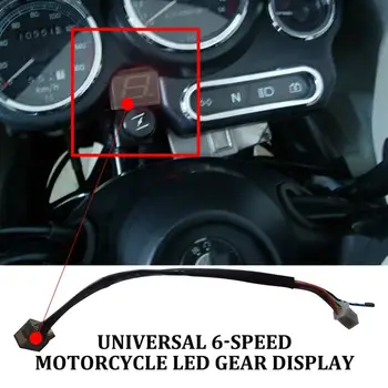Универсальный 6-ступенчатый дисплей мотоцикла, Цифровой светодиодный дисплей, индикатор нейтральной передачи мотоцикла для бездорожья
