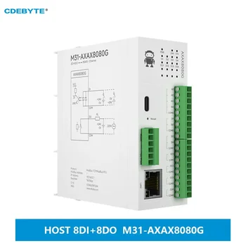 8DI + 8DO Распределенный Модуль удаленного ввода-вывода CDEBYTE M31-AXAX8080G Хост-модуль Аналоговый Коммутатор С Бесплатным соединением Modbus TCP/RTU