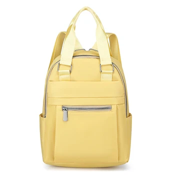 Рюкзак Модный однотонный Простой школьный ранец большой емкости, трендовая сумка для отдыха, портативные женские дорожные сумки для путешествий