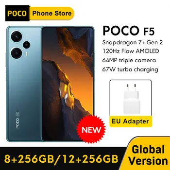Глобальная версия POCO F5 8 ГБ 256 ГБ / 12 ГБ 256 ГБ Snapdragon 7 + Gen 2 6,67 