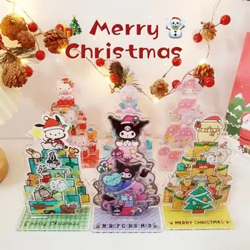 My Melody Стоящий Орнамент Cinnamoroll Hello Kitty Sanrio Kawaii Мультфильм Аниме Студенческие Игрушки для Украшения Рождественских Подарков Для Девочек