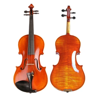 Высококачественная профессиональная скрипка 20-летней давности, натурально высушенный полосатый клен, спиртовой лак ручной работы, бренд Violino 4/4 3/4 TONGLING