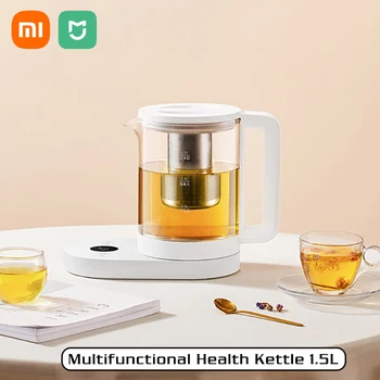 XIAOMI MIJIA Smart Многофункциональный чайник для здоровья 1,5 л, поддержка приложения Mijia, Электрический чайник для чая из нержавеющей стали, сохраняющий здоровье