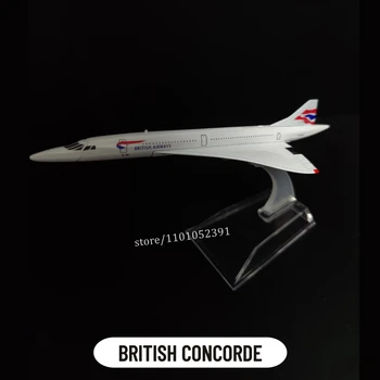 Копия Металлической Модели Самолета 1:400, Масштаб Самолета British Airways Concorde, Миниатюрное Художественное Украшение, Изготовленная На заказ Авиационная Игрушка В Подарок