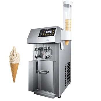 Автоматическая Машина Для производства Мягкого Мороженого Коммерческий Настольный Производитель Мороженого Sweet Cone Ice Cream Making Machine Замораживающее Оборудование