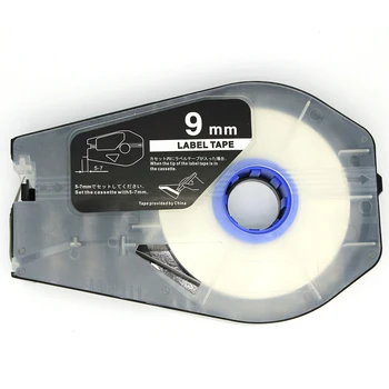 Кассета этикеточных лент 3476A024AB 9mmx30m белого цвета Для принтера идентификатора кабеля, электронной машины для нанесения надписей Mk1500, Mk2500, Mk1100, Mk2100