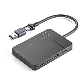 16FB Мультикартофон USB3.0 Type C Адаптер для переключателей памяти SDHC SDXC SDTFMSCF ПК