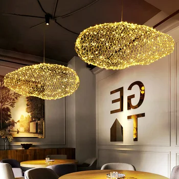 современные светильники creative cloud led подвесной светильник starry personality дизайнерский бар-ресторан отеля firefly moderne lustre