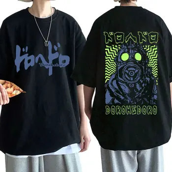 Футболка с японским аниме Dorohedoro Kaiman, мужские крутые футболки с графическим принтом Манги, модные футболки ужасов оверсайз, уличная одежда