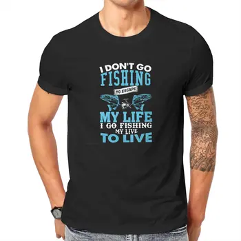 Дышащая футболка Fishing Harvest, новейшие футболки для мужчин, топы из чистого хлопка в стиле харадзюку, футболка с круглым вырезом 
