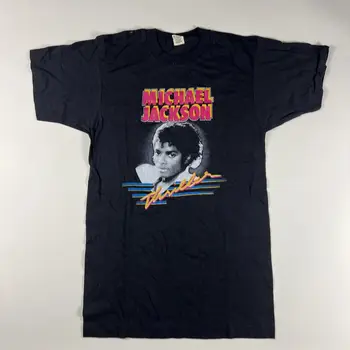 Винтажная рубашка Майкла Джексона 1983 года M Thriller с длинными рукавами