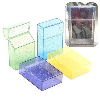 3-Дюймовый Прозрачный Ящик Для Хранения Кавайных Канцелярских Принадлежностей Blingbling Photo Card Holder Box Case Container Idol Albumes Photo Storage Box