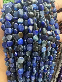 6x8 мм Бусины из натурального нерегулярного камня Кианит, свободные гладкие бусины для изготовления ювелирных изделий Своими руками, Браслеты, ожерелье 15 