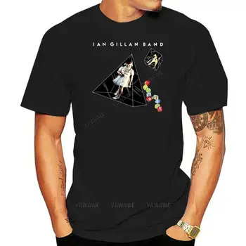 Camiseta negra de Ian Gillan Band para hombre, camisa de color morado oscuro, talla S a 3XL con gráfico personalizado, nueva tee
