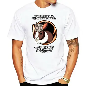 Взрослая футболка Portal Bunny (3XL-Large) Футболка с принтом, мужская короткая футболка, мужская одежда по низкой цене, мужские топы с круглым вырезом, футболки