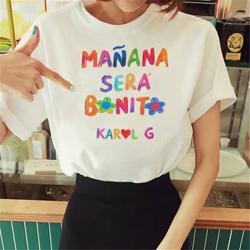 Tomorrow Will Be Nice Karol g футболки женская уличная одежда Японские футболки Y2K женская аниме одежда