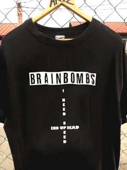 Рубашка Brainbombs, нойз-рок-группа, гранж-группа, унисекс, футболка с переизданием TE2687 с длинными рукавами