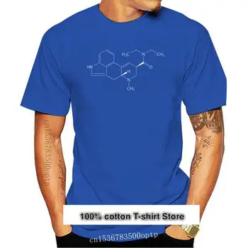 Camiseta 2021 algodón de marca, camisa psicodélica de talla grande, Lsd Molecule Acid, Terence Mckenna Dmt, 2021, nueva, 100%