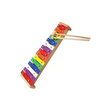 15-нотная Алюминиевая Пластина Разноцветные Игрушки Для Фортепиано Ксилофон Детские Подарочные Игрушки
